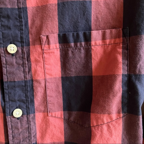J. Crew Men’s Plaid Button Down (Red/Navy) - Picture 3 of 5